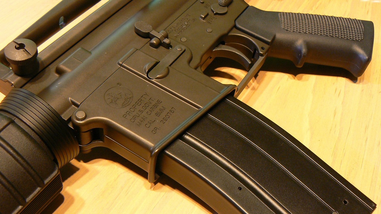 gun, m4a1, ar-15, carbine, rifle, m16, colt, licensed, stamped, weapon, military, army, war, m4, ar15, machine, swat, bl